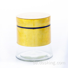 Gold Ice Spice Jar Lagerglasglasflasche 800 ml großer Plastik Clear Jar Set Küche Home